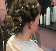 Brunette wedding hairstyle
