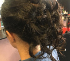 Brunette updo
