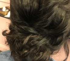 Brunette updo